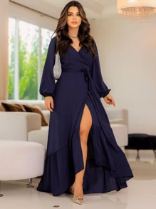 Women Short Dresses - Màu xanh hải quân - Xem 1