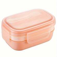 Bộ hộp cơm trưa di động hình vuông 1 cái - 3 hộp đựng Bento có thể xếp chồng lên nhau với bộ dụng cụ, chống rò rỉ, lý tưởng để đi ăn ngoài, làm việc, dã ngoại và các hoạt động ngoài trời - Nhiều màu - Xem 9