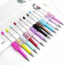 閃亮的珠片花瓣筆DIY工藝裝飾，附鑽石 - 黑色 - 查看 2