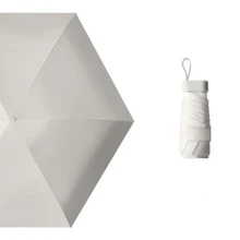 1把流行多色折叠便携迷你口袋伞，六折伞，晴雨两用伞，高品质雨伞，春夏必备，伴娘礼物，房间/卧室装饰，沙滩/旅行，男女通用，度假必备，可爱小物 - 彩色 - 查看 14