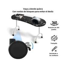 Mesa Manicure Portátil Uñas Salón Belleza Profesional - Negro - Ver 3