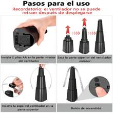 SHIXIONG Paquete de 4 ventiladores repelentes de moscas, ventilador para matar moscas de mesa, ventilador repelente de insectos sin químicos, repele moscas, avispas, abejas, para picnic, patio, uso doméstico - Negro - Ver 5