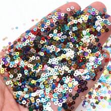 6000入組（20克）3mm PVC扁圓形閃片亂積，縫紉婚禮手工藝品裝飾裙帽鞋DIY珠寶手作配件 - 彩色 - 查看 19