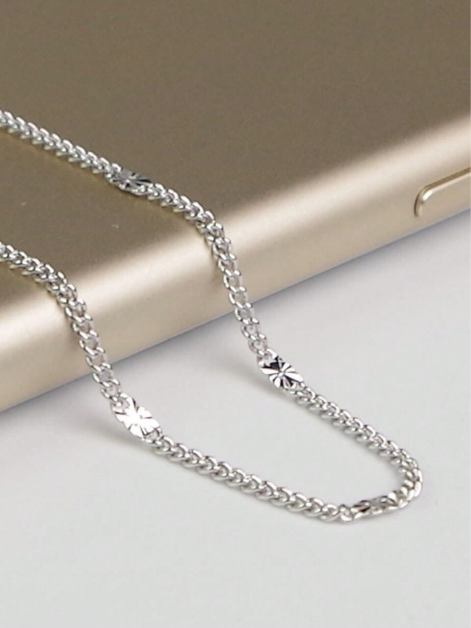 1pc Simple Style Lucky Micro Sparkle Partition Anklet Suitable For Women's Daily Wear In Summer