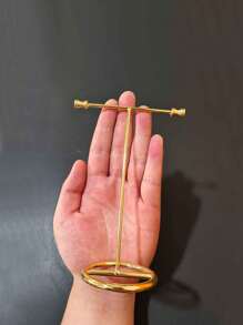 2 piezas Estante de almacenamiento de joya en forma de T - Dorado - Ver 9