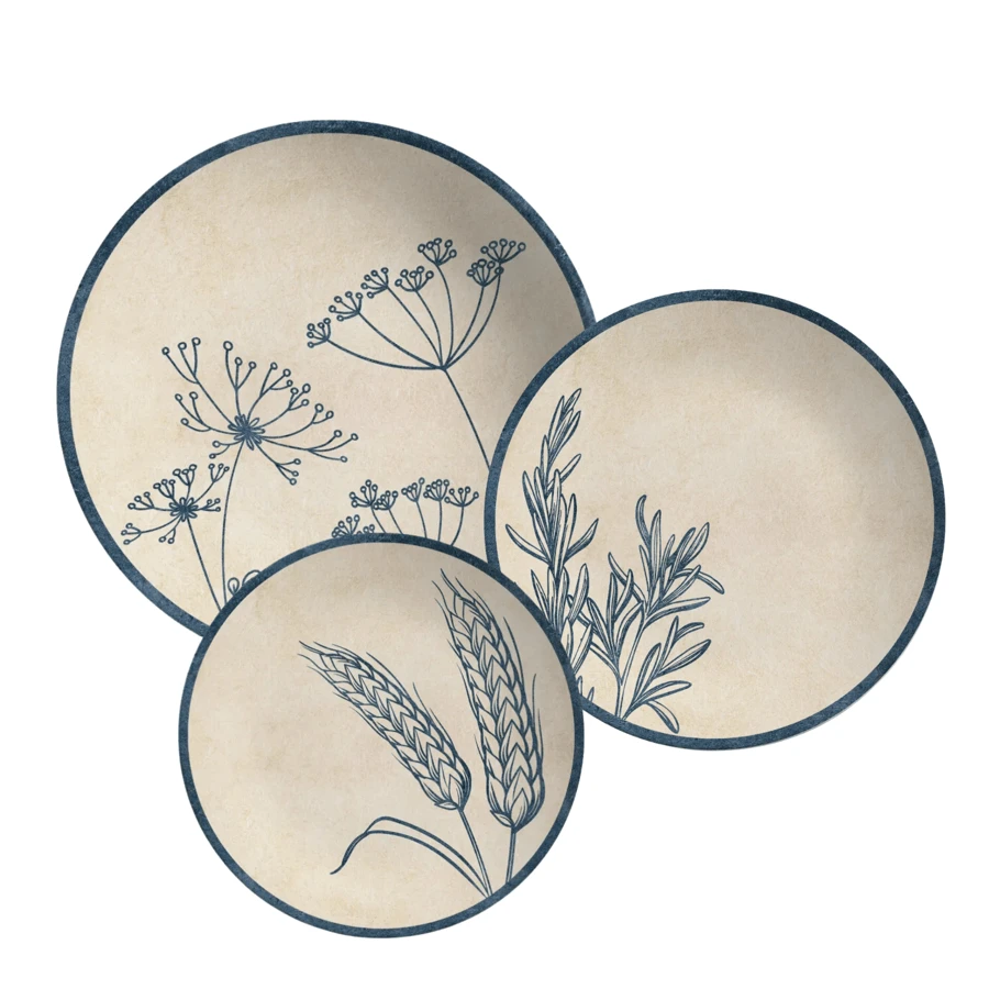 Plates - 米色 - 查看 1