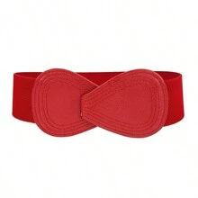 1pc Women's Elastic Waist Belt, Daily Work Dress Decoration, Cardigan Waist Cincher Accessory, Plus Size Summer, School Fall, Autumn, Halloween - A piece of - View 20