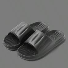 Dép đi trong nhà chống mùi chống trượt mùa hè cho nam và nữ, dép đi trong nhà tắm vòi sen trong nhà bằng EVA, dép đi trong nhà đế mềm thoải mái khi chơi thể thao ngoài trời - màu đen - Xem 5