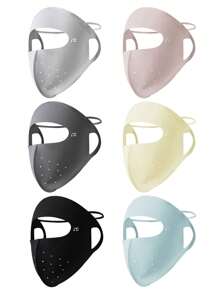 1pc Traceless Sunscreen Mask For Women, UV Resistant Ice Silk Mask, Full Face Sunshade Face Gini, Thin And Breathable In Summer Sun Protection Face Mask, Men's And Women's Outdoor Cycling Sun Protection Face Mask, Full Face Sunshade Windproof And Dustproof Face Mask Ski Masks