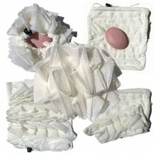 Loufee, Leeffa, Leeffa Soft Loofah et un gant de toilette, un gant de toilette 2-en-1 pour la douche, une éponge de bain loofah 2-en-1, une éponge de bain Loufee, un exfoliant pour le corps dans la douche - 1 pièces - Voir 7