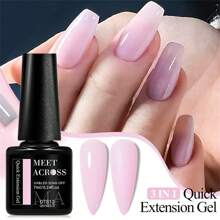 6pcs Gel Extension Nail Kit Quick Extension Gel Nail Polish Set 7ml Nail Extension Gel Construct Hard Gel Semi Permanent Acrylic Apres Extend Gel Crystal White Pink Nails UV Construction Gel For Nail Extensions Soak Off UV Gel Varnish Manicure Kit Nail Supplies Nail Art Design For Home Salon Gift For Women - 彩色 - 查看 6