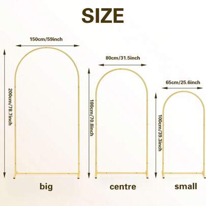 Metall Bogen Hintergrundstativ, goldfarbeniger Hochzeitsbogen Rahmen, quadratischer Bogen für Geburtstags-, Zeremonie-Dekoration in Innen- und Außenräumen, Schulanfang, Valentinstag