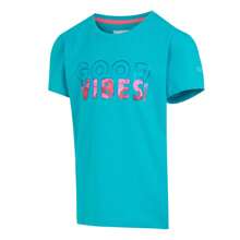 Regatta Childrens/Kids Bosley VII Good Vibes T-Shirt (N/A) - Aegean Blue - View 3
