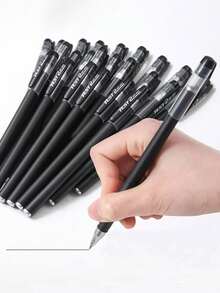 20pcs/Pack Creative Matte Black Fineliner Drawing Pens For Exam & Office Use - Black - View 5