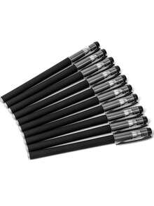 20pcs/Pack Creative Matte Black Fineliner Drawing Pens For Exam & Office Use - Black - View 3