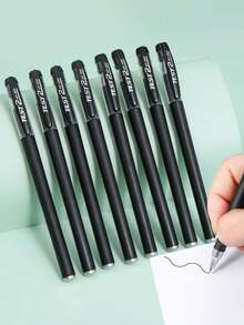 20pcs/Pack Creative Matte Black Fineliner Drawing Pens For Exam & Office Use - Black - View 4