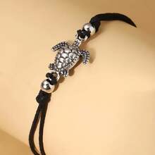 1/3入組復古海龜腳鍊-別緻波西米亞風格，手工製作且可調節-非常適合女性日常海灘服飾，是一份貼心的禮物組合 - 彩色 - 查看 5