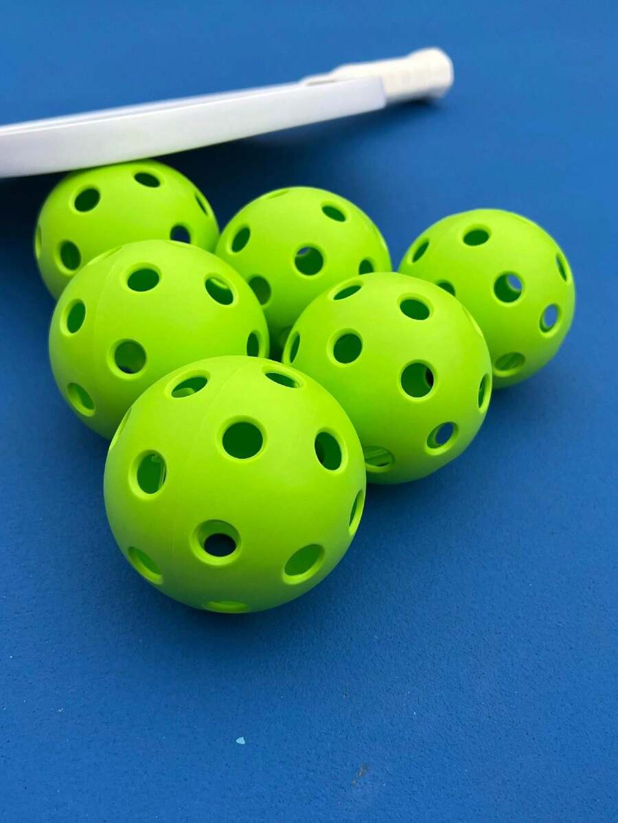 6Pack Indoor Pickleball Balls,26 Holes Pickleballs, High Bounce Pickle