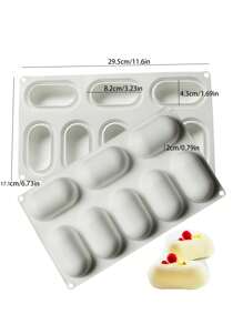 1pc 3D Ball Shape Silicone Mold For Baking Non-Stick Easy Release White Sphere Baking Mold For Mousse Cake Fondant Sugarcraft Dessert Pastry Tools