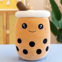 1 pezzo Cuscino peluche a forma di tè al latte simulato carino, bambola tazza di tè al latte alla frutta divertente, regalo per il letto - Multicolore - Visualizzare 7
