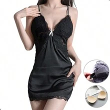 Women Sexy Lingerie Dresses - 黑色 - 查看 3