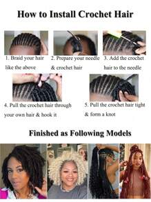 إكسسوارات شعر أومبير T1B/30/27 ذو تموجات أفرو كينكي حزم شعر بالجملة مفصولة مسبقًا لتمديد ضفائر مارلي كروشيه للنساء ضفائر تمويج مستعارة