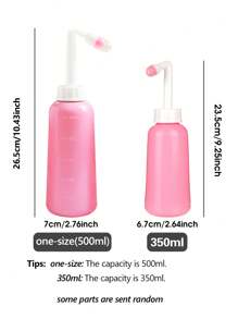 1 Peça, Bacia Portátil de Assento de Viagem, Bacia de Higiene Pessoal Manual de 350ml / 500ml para Limpeza Feminina