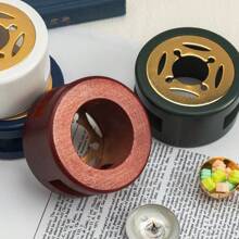 1set Wax Seal Warmer Kit, Wooden Wax Seal Furnace With Melting Spoon Seal Wax Melting Furnace Tool For Melting Wax Seal Beads Or Sealing Wax Sticks Back To School,Back To School,School Supplies