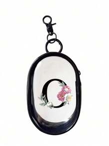 1pc-Black Portable Mini Transparent Zipper Storage Bag, Multifunctional Jewelry Storage Bag For Earphones, Charger Case, Keychain, Ring, Transparent Travel Accessories Bag, Transparent Storage Bag With Keychain, Convenient For Carrying Makeup Mirror, Earphones, Data And Charging Cables, Waterproof, Lightweight, Suitable For Girls, Students And Boys, Suitable For Storing Small Items, Data Cable Storage Bag, Bracelet Bag, Cosmetic Bag - Black - View 20