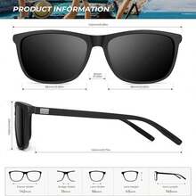 1pc Blue Mercury Polarized Fashion Glasses For Men - Grey - View 7