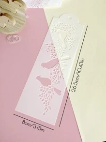 1pc Animals Bird Magpie DIY Layering Stencils Wall Painting Scrapbook Coloring Embossing Album Decorative Template Cake Border Printing Mold Baking Tools Powdered Sugar Sieve Spray Flower Painting Mold Back To School,Back To School,School Supplies