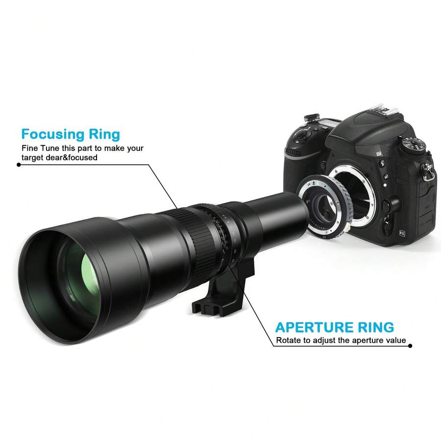 500mm F6.3 Manual FullFrame Super Telephoto Fixed Lens For Nikon F