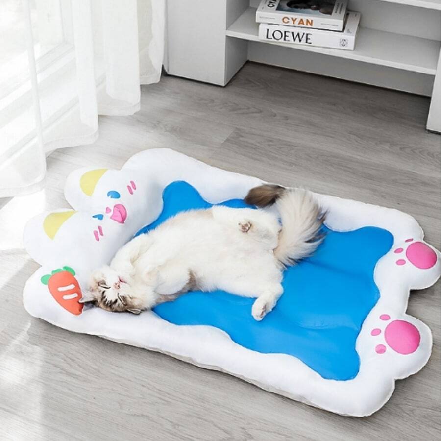 Maison De Chat Extérieure Rafraîchissante Avec Poche à Glaçons - Abri Portable Isolé été - 9
