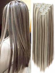 Synthetic Clip-In Hair Extensions Seven-Piece Hair Extensions Lightweight Women's Synthetic Hair Pieces Long Hair Extensions Wig Wig Accessories For Women