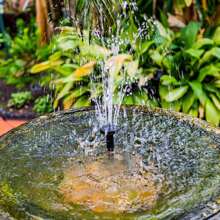 LILIIN Solar Fountain 1.8W Pond Pump With Solar Panel Solar Pump Water Pump Square Solar Fountain Pump Fountain Pumps For Bird Bath Garden Pool Pond