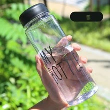 1Pc High-Quality 500Ml/16.9Oz Plastic My Bottle, Student Sports Large Capacity Plastic Cup, Anti-Scald, And Portable Cup For Coffee/, Water Bottle, For Outdoor, Camping - Multicolor - View 16