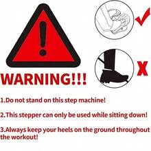 1pc Mini Folding Leg Exerciser Portable Foot Pedal Exercise Machine For Office, Aerobic Training, Sitting Stepper - Green - View 3