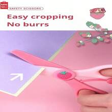 Safety Student Scissors, Protective Type Basic Students' Scissors For Paper Cutting And Crafts - Multicolor - View 6