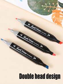 Set de 48 piezas de marcadores de arte para niños y adultos, marcadores de doble punta para bocetos, colorear, dibujar, hacer tarjetas para artistas - Multicolor - Ver 5