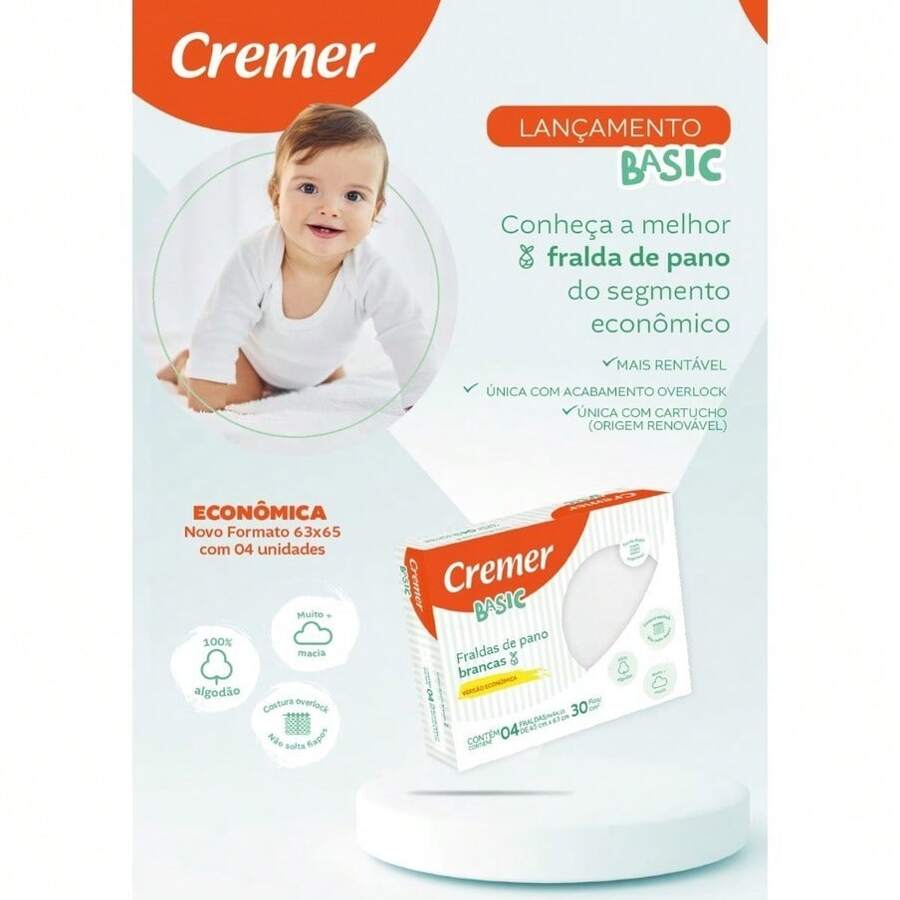 Baby Cloth Diapers - 白色 - 查看 1