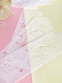 1pc Animals Bird Magpie DIY Layering Stencils Wall Painting Scrapbook Coloring Embossing Album Decorative Template Cake Border Printing Mold Baking Tools Powdered Sugar Sieve Spray Flower Painting Mold Back To School,Back To School,School Supplies