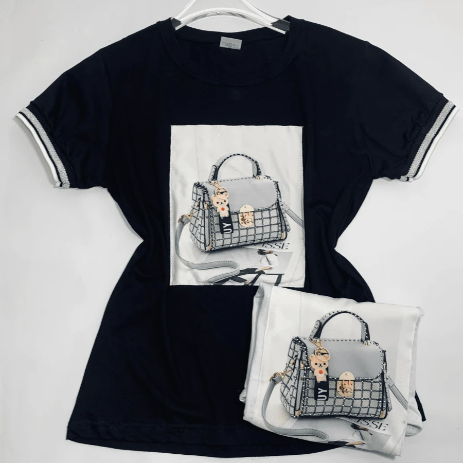 Women T-Shirts - 黑色 - 查看 1