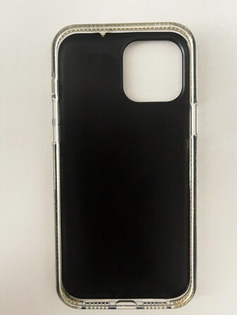 苹果 2000 年代时尚手机壳带卡夹 Y2k 1 件全覆盖水钻装饰手机壳适用于 15/15pro 防水防震防摔防刮