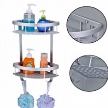 Suporte de Shampoo Aluminio Rack de Banheiro Sabonete Prateleiras Parede - Multicolorido - Visão 8