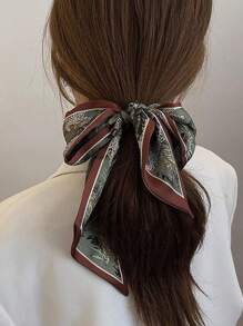 5 قطع/مجموعة وشاح حريري بولي بيستر بطبعة البيزلي للنساء، وأوشحة الرقبة والشعر، مناسبة كإكسسوارات شعر يومية، لتغليف الحقائب والهدايا، وتزيين العمائم والشراشف الرياضية، للمدرسة والجامعة، وأشرطة الرأس