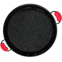 Paellapfanne Valenciana 46cm ✅Versand 48/72h ✅ Emaillierter Antihaft-Stahl, 12 Portionen Paella, Briebe, PAN46, Schwarz - Schwarz - Übersicht 1