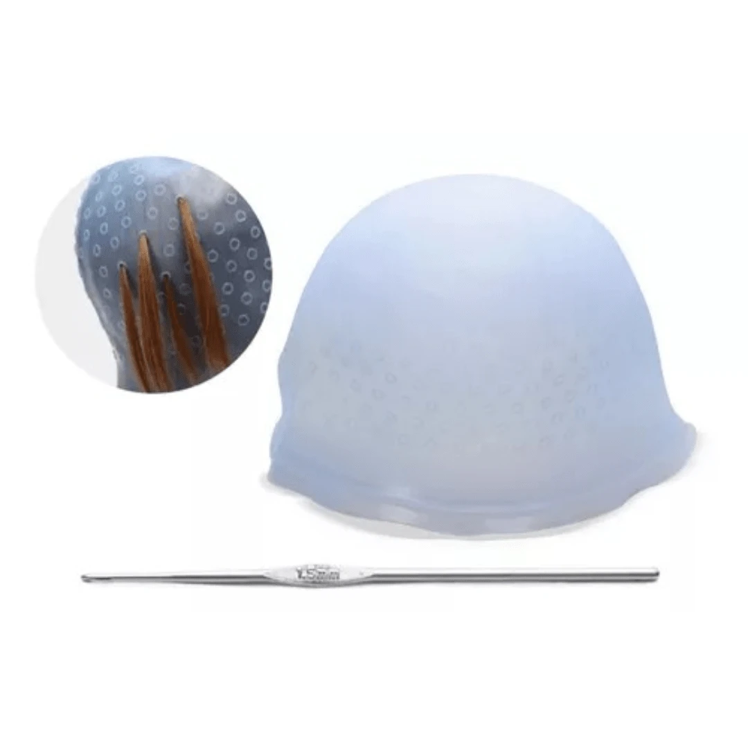 Gorra Para Tinte, Rayos Y Mechas Splash Incluye 1 Gancho Color Varios - transparente - Ver 1