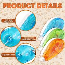 6 Packs Double Sided Tape Roller, Scrapbooking Tape, Permanent Adhesive Tape Dispenser Runner For Crafts And Arts Projects, Photo-Safe, 0.3-Inch By 315-Inch - 6 PACK - View 2