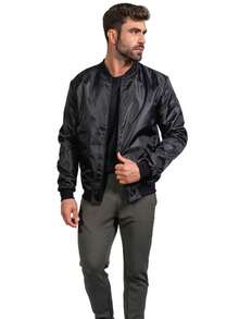 Men Jackets & Coats - 黑色 - 查看 3