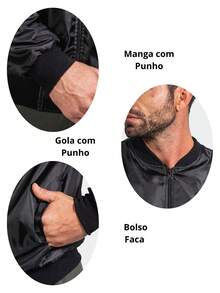 Men Jackets & Coats - 黑色 - 查看 4